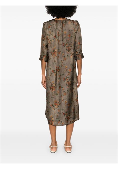 agina dress ggrey and red UMA WANG | UP5001UW087